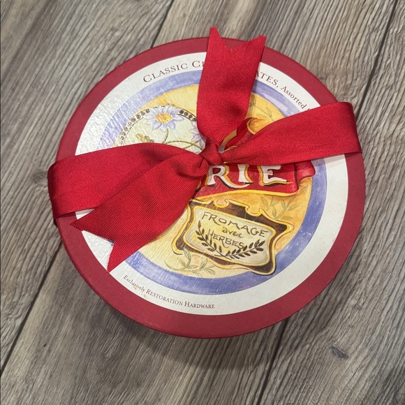 NEW RESTORATION HARDWARE RH Cheese Plate Set (4) Assorted Designs Classic - Picture 9 of 9